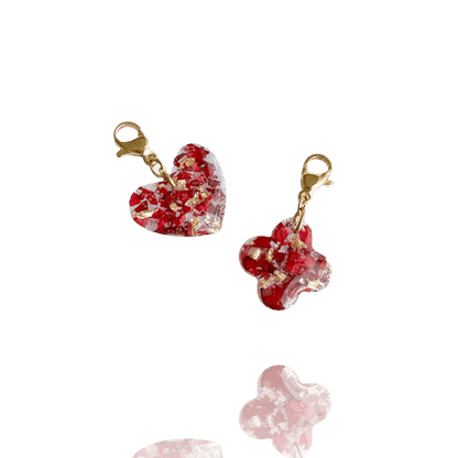Fleurs séchées - Tissu CHARMS DORÉ CHARMS FORME