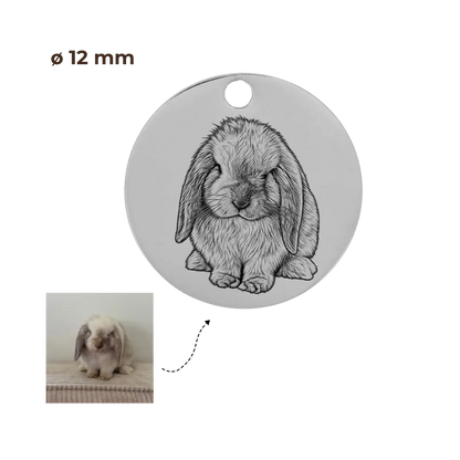 GRAVURE CHARMS ARGENT CHARMS GRAVURE PHOTO - ROND 12mm
