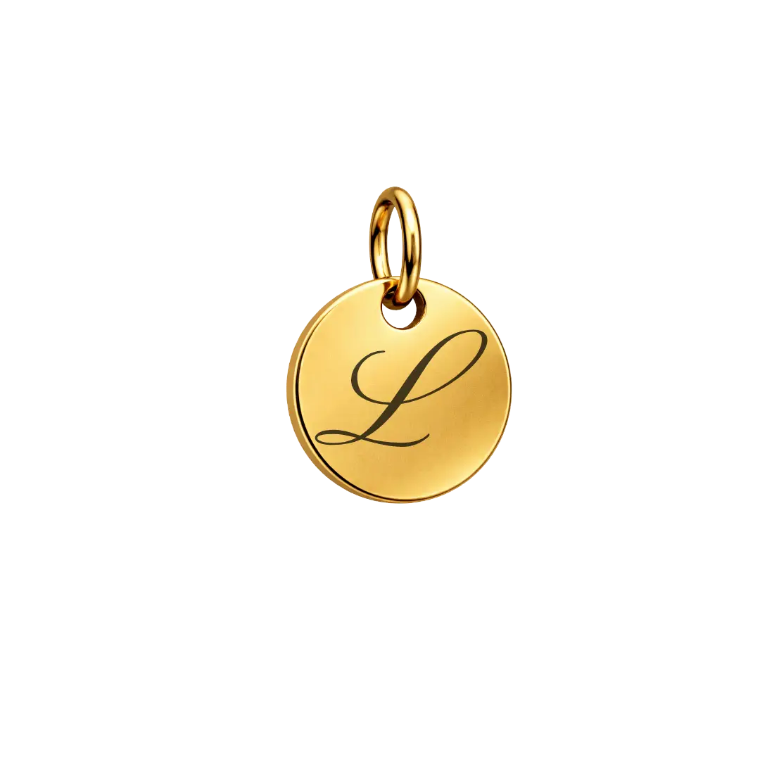 GRAVURE CHARMS DORÉ CHARMS GRAVURE - ROND 8 mm