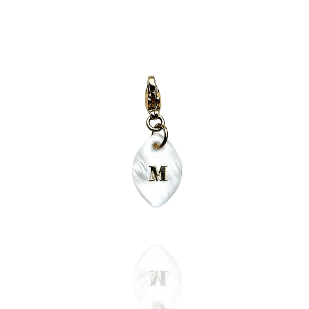 Luxie Jewelry CHARMS DORÉ CHARMS NACRE NAVETTE (à personnaliser)