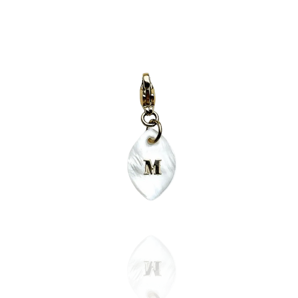 Luxie Jewelry CHARMS DORÉ CHARMS NACRE NAVETTE (à personnaliser)