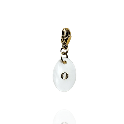 Création Luxie CHARMS DORÉ CHARMS NACRE OVALE (à personnaliser)