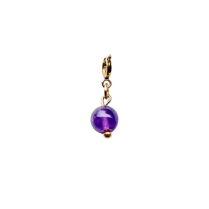 Création Luxie CHARMS DORÉ / Améthyste CHARMS PERLES