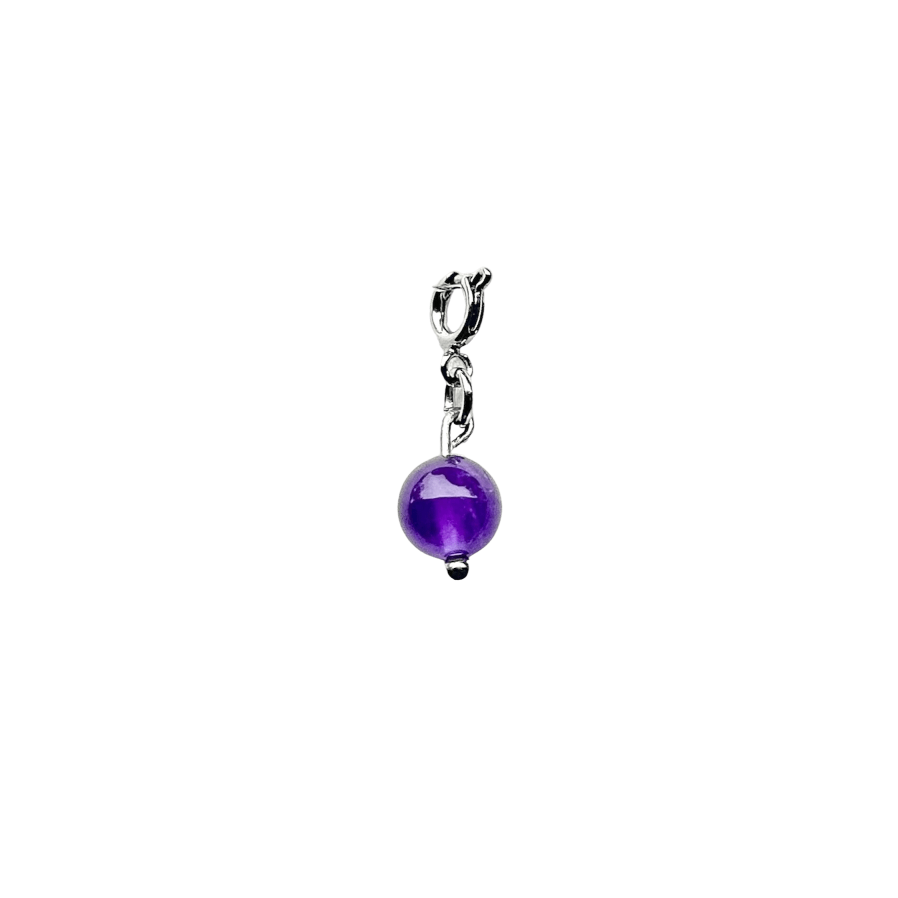 Création Luxie CHARMS ARGENT / Améthyste CHARMS PERLES