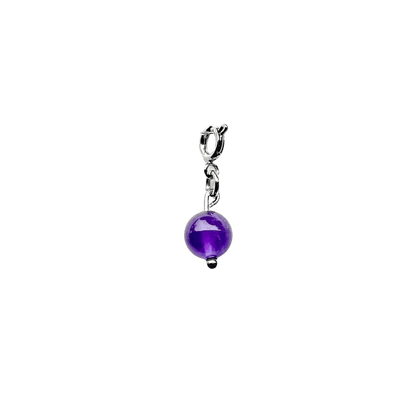 Création Luxie CHARMS ARGENT / Améthyste CHARMS PERLES