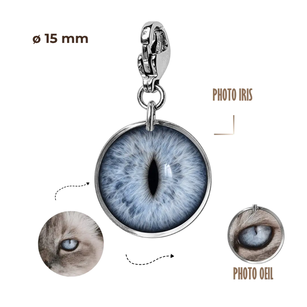 CHARMS PETIT SOUVENIR - IRIS/OEIL - 15mm