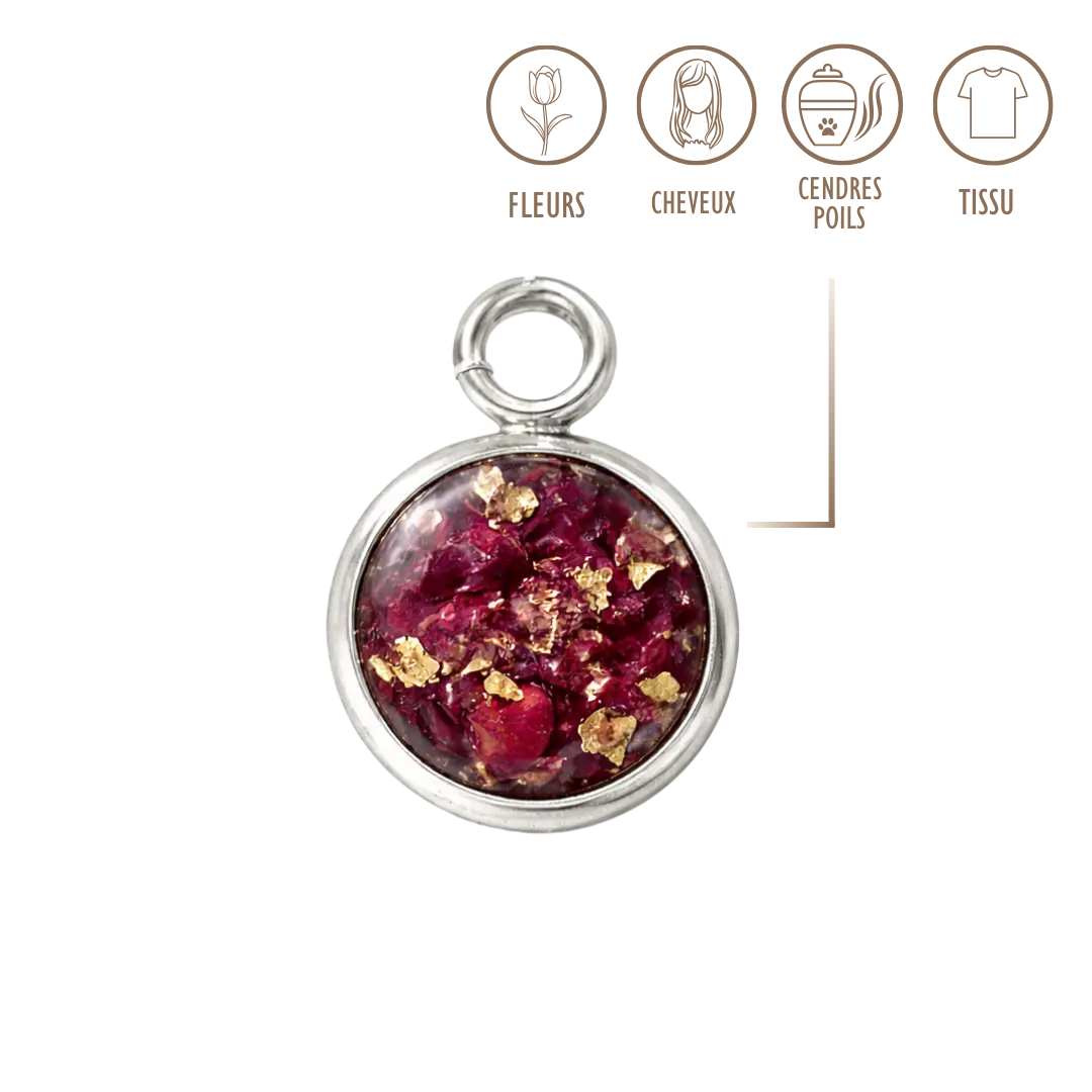 BIJOUX SOUVENIR CHARMS ARGENT CHARMS - ROND