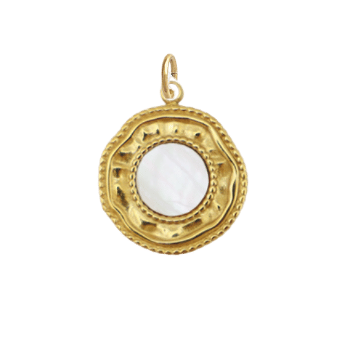 Luxie Jewelry CHARMS DORÉ CHARMS - Rond nacre