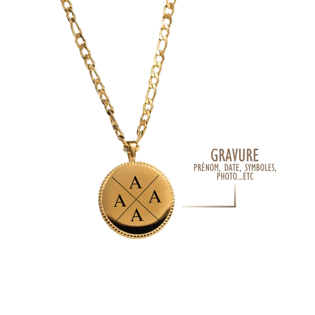 GRAVURE COLLIERS DORÉ COLLIER AGLAÉ