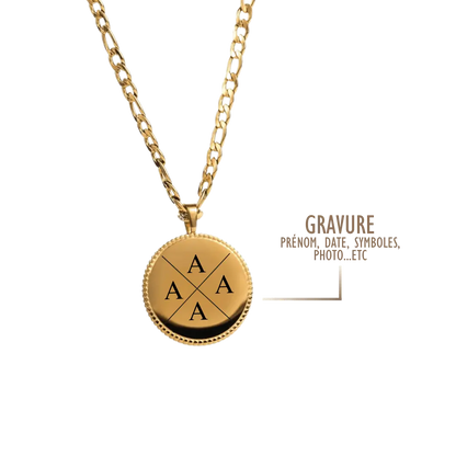GRAVURE COLLIERS DORÉ COLLIER AGLAÉ