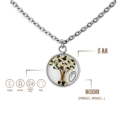 BIJOUX SOUVENIR COLLIERS ARGENT COLLIER ARBRE DE VIE 15mm
