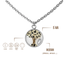 BIJOUX SOUVENIR COLLIERS ARGENT COLLIER ARBRE DE VIE 15mm