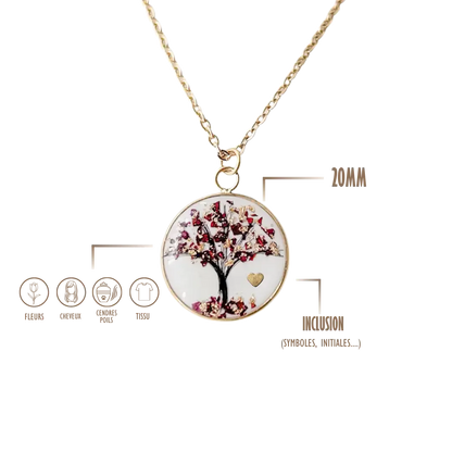 GRAVURE &amp; SOUVENIR COLLIERS DORÉ COLLIER ARBRE DE VIE 20mm