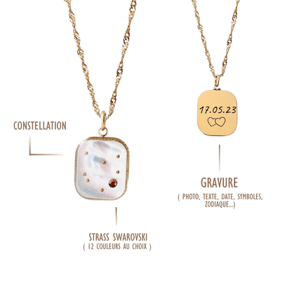 Création Luxie COLLIERS DORÉ COLLIER ASTRO ( Constellation )