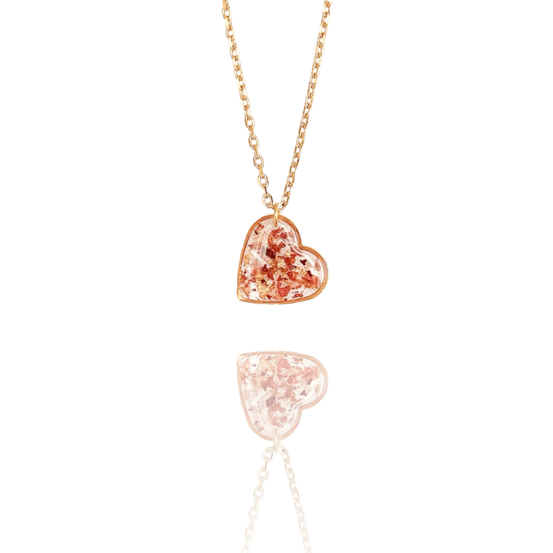 BIJOUX SOUVENIR COLLIERS DORÉ COLLIER COEUR