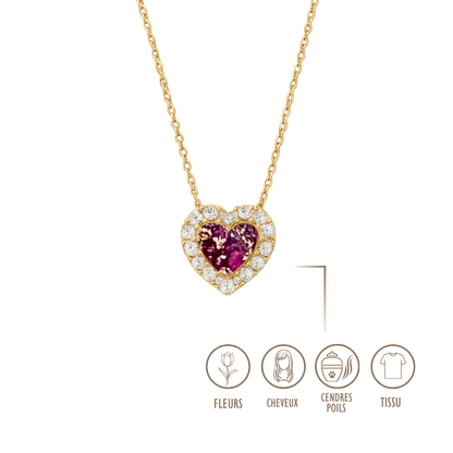 BIJOUX SOUVENIR COLLIERS DORÉ COLLIER COEUR