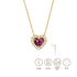 BIJOUX SOUVENIR COLLIERS DORÉ COLLIER COEUR