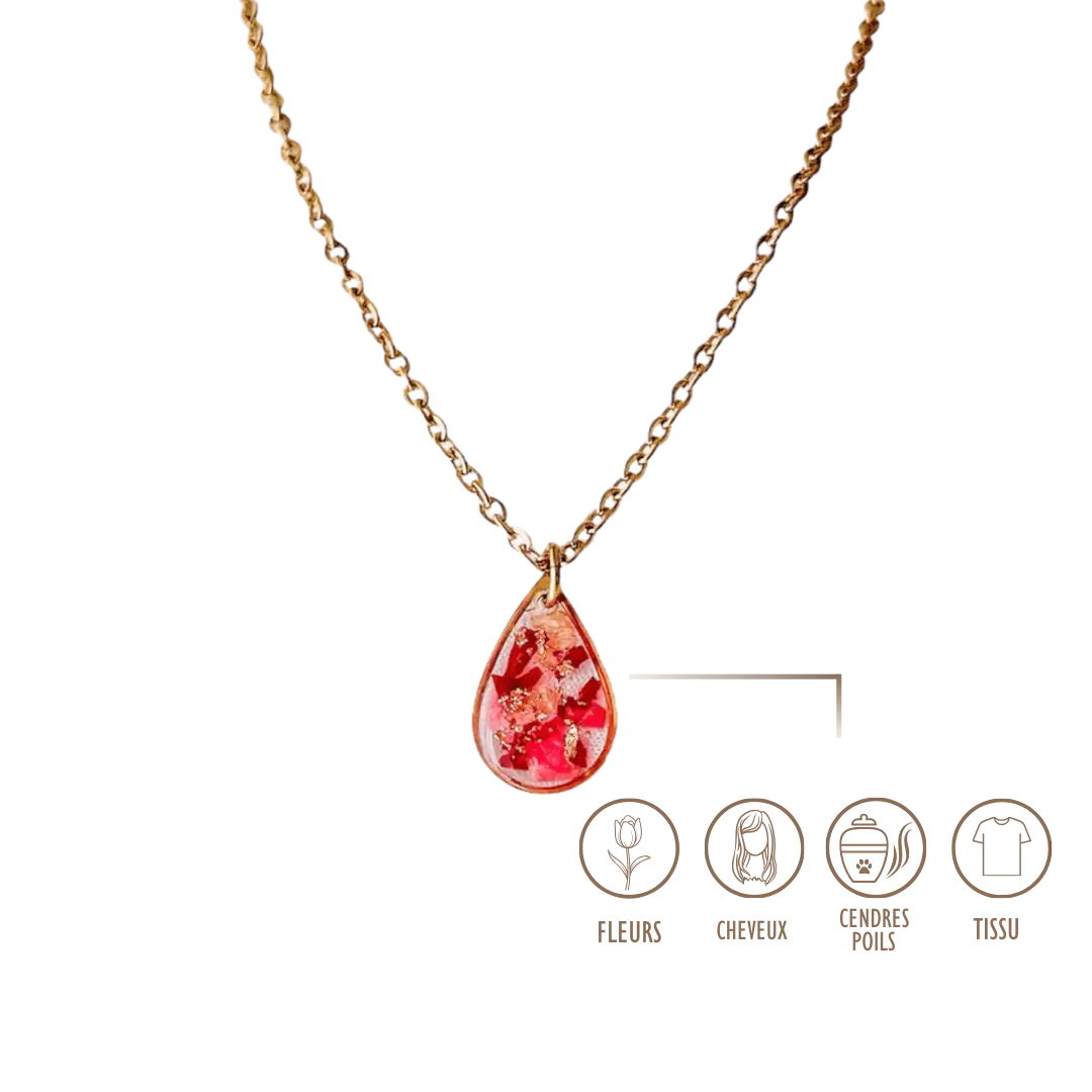 BIJOUX SOUVENIR COLLIERS DORÉ COLLIER GOUTTE