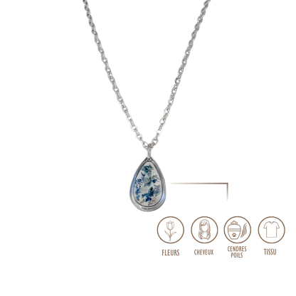 BIJOUX SOUVENIR COLLIERS ARGENT COLLIER GOUTTE