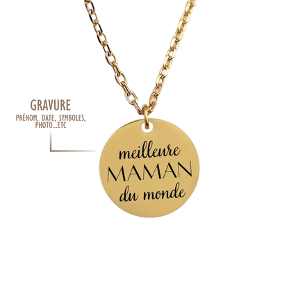 GRAVURE COLLIERS DORÉ COLLIER GRAND PAULA