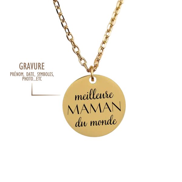 GRAVURE COLLIERS DORÉ COLLIER GRAND PAULA