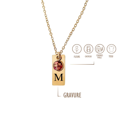 GRAVURE &amp; SOUVENIR COLLIERS DORÉ COLLIER HOMME - MON SOUVENIR