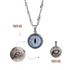 GRAVURE & SOUVENIR COLLIERS ARGENT COLLIER LÙA - PHOTO OEIL/IRIS