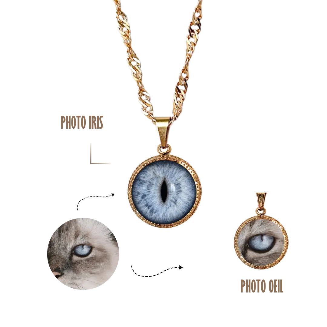 GRAVURE &amp; SOUVENIR COLLIERS DORÉ COLLIER LÙA - PHOTO OEIL/IRIS