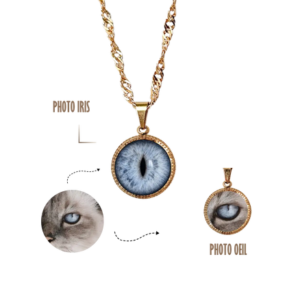 GRAVURE &amp; SOUVENIR COLLIERS DORÉ COLLIER LÙA - PHOTO OEIL/IRIS