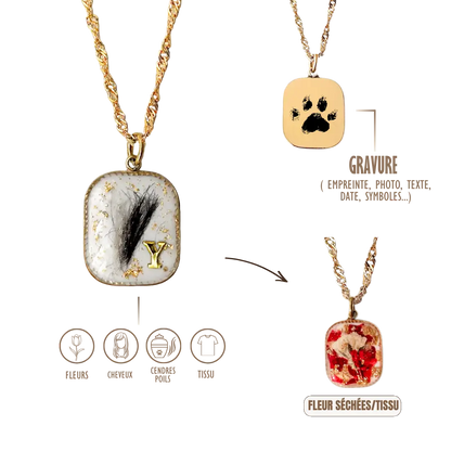 GRAVURE &amp; SOUVENIR COLLIERS DORÉ COLLIER MARIA