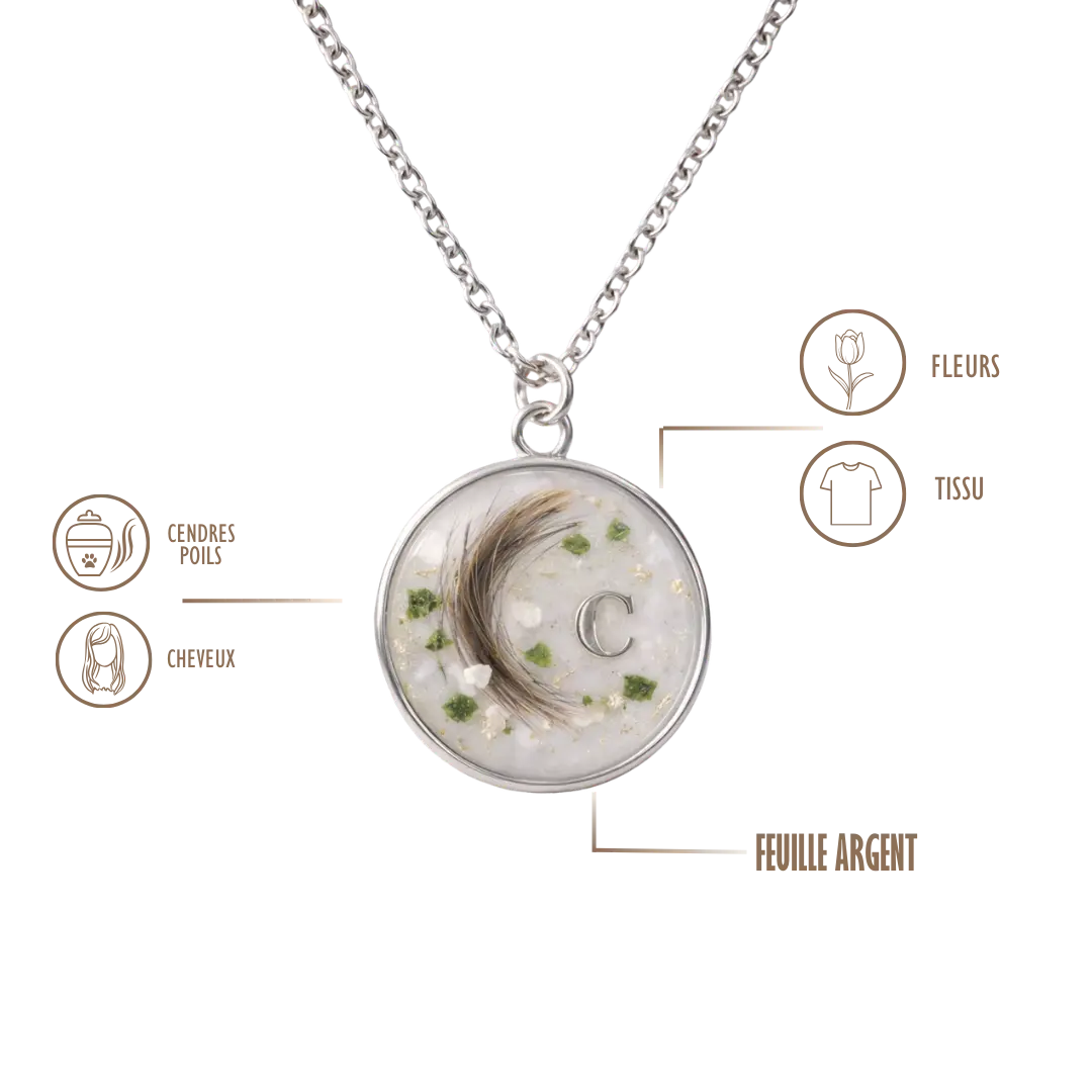 BIJOUX SOUVENIR COLLIERS ARGENT COLLIER MON SOUVENIR