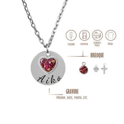 GRAVURE &amp; SOUVENIR COLLIERS Argent COLLIER PETIT ALBA