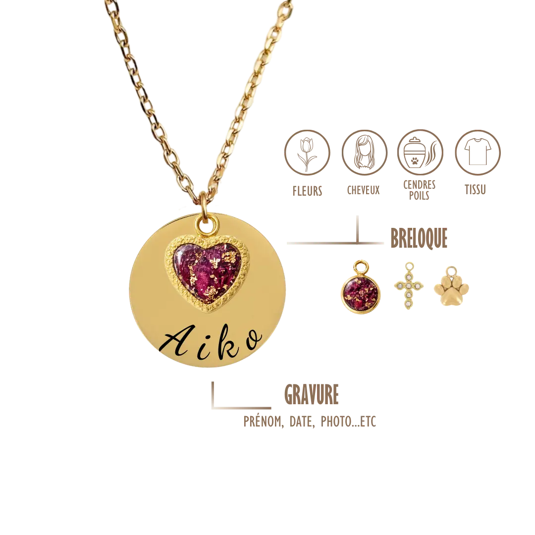 GRAVURE &amp; SOUVENIR COLLIERS DORÉ COLLIER PETIT ALBA