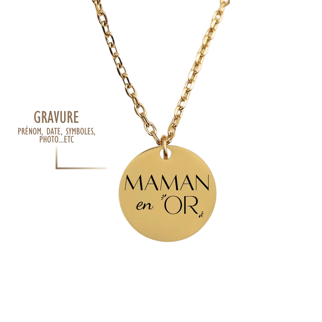 GRAVURE COLLIERS DORÉ COLLIER PETIT PAULA