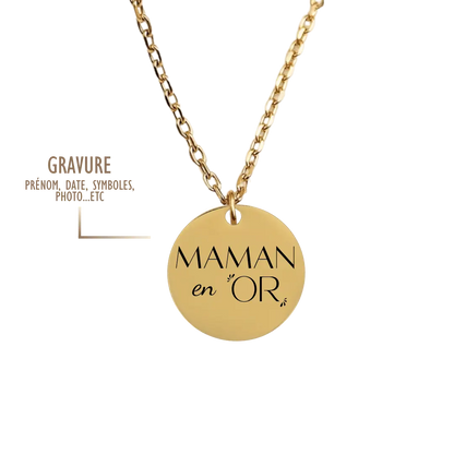 GRAVURE COLLIERS DORÉ COLLIER PETIT PAULA