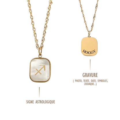 Création Luxie COLLIERS DORÉ COLLIER SIGNE ASTROLOGIQUE