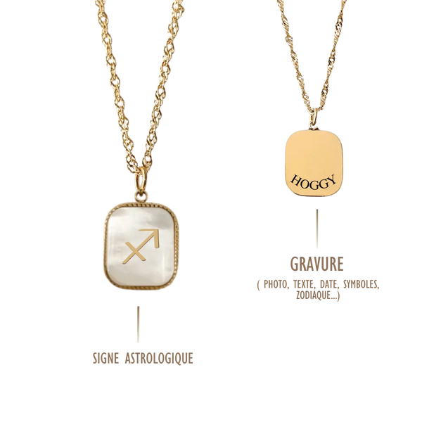 Création Luxie COLLIERS DORÉ COLLIER SIGNE ASTROLOGIQUE