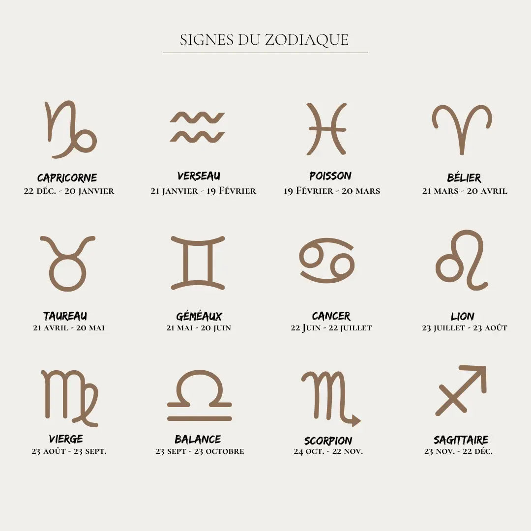 Création Luxie COLLIERS DORÉ COLLIER SIGNE ASTROLOGIQUE