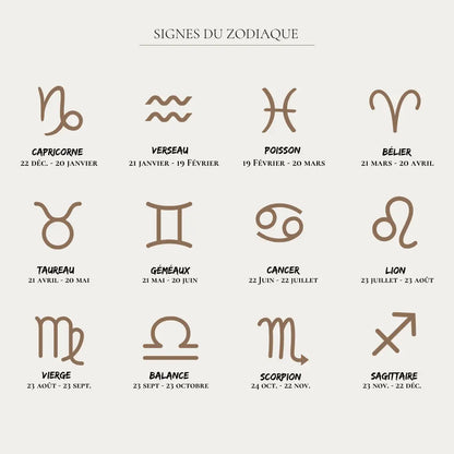 Création Luxie COLLIERS DORÉ COLLIER SIGNE ASTROLOGIQUE