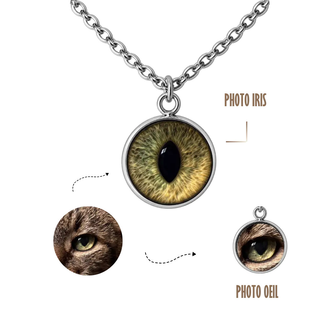 BIJOUX SOUVENIR COLLIERS ARGENT COLLIER SOUVENIR OEIL/IRIS
