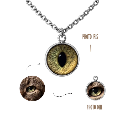 BIJOUX SOUVENIR COLLIERS ARGENT COLLIER SOUVENIR OEIL/IRIS
