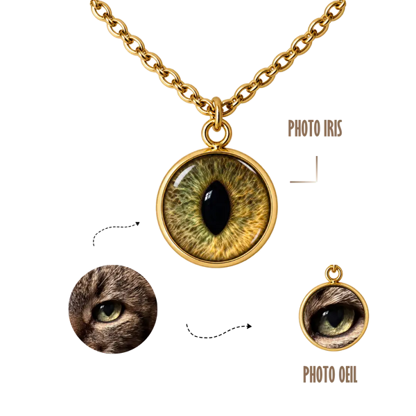 BIJOUX SOUVENIR COLLIERS DORÉ COLLIER SOUVENIR OEIL/IRIS