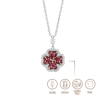 BIJOUX SOUVENIR COLLIERS ARGENT COLLIER TRÈFLE
