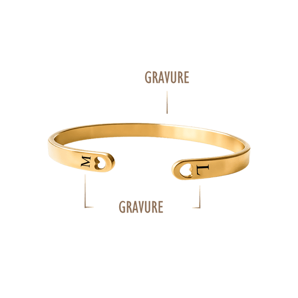 GRAVURE JONC DORÉ JONC LOVE