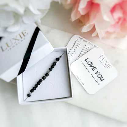 Création Luxie BRACELETS ARGENT BRACELET CODE MORSE HOMME